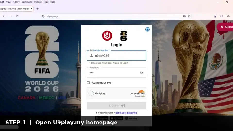 U9play login and registration video thumbnail